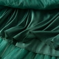 thumbnail image 7 of Women's Ruffle Mesh Vintage Calf Length Skirt - High Waist A Line Pleated Tutu Skirt (M-L Sizes), 7 of 7