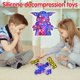 thumbnail image 2 of De Juguetes De Burbujas De Empuje, Herramientas Sensoriales Para Apretar De Silicona, Juguetes Emocionales Antiestrés Para Niños Y Adultos Con Autismo 2 Uds. Eigraketly FN007387-02, 2 of 6