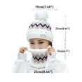 thumbnail image 2 of Winter Heated Beanie Hat Scarf Set for Women Fleece Lined Knit Heating Cap USB Charging Neck Warmer Scarf for Cold Weather, 2 of 5