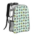 thumbnail image 3 of Honeii Lighthouse Print Clear Backpack Heavy Duty Transparent Bag 17" See Through BookBag for Women Men Adults Work Festival Sports Travel, 3 of 7