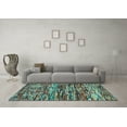 thumbnail image 3 of Ahgly Company Indoor Rectangle Southwestern Light Blue Country Area Rugs, 4' x 6', 3 of 4
