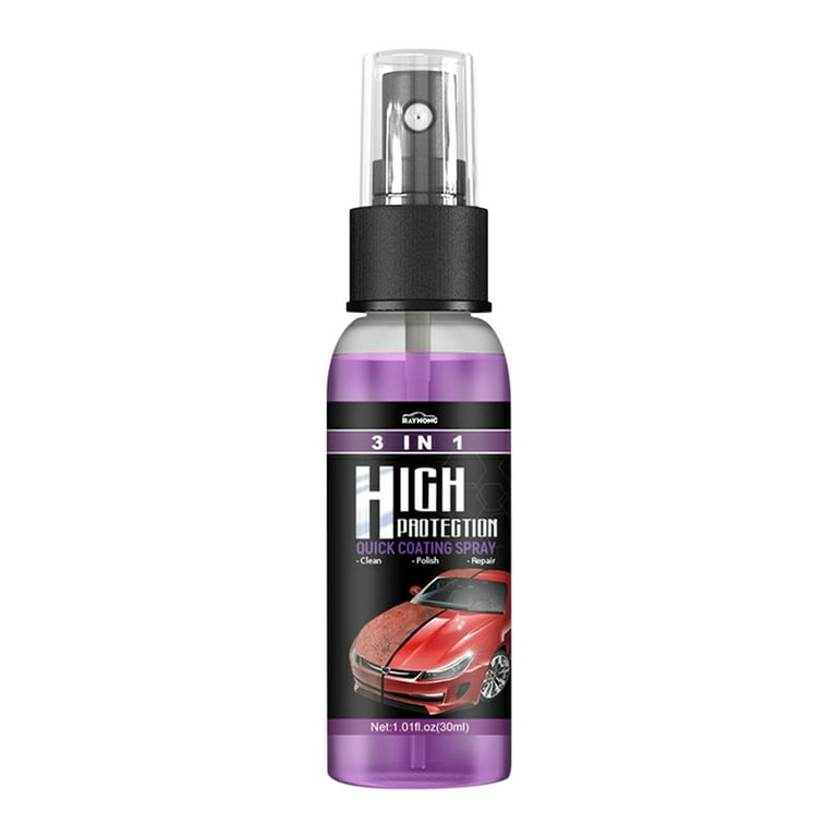 3 in 1 High Protection Quick Car Coating Spray, Ceramic Coating Fortify  Quick Coat Car Wax Polish Spray for Cars, Plastic Parts Refurbish Agent, 3  in