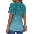 thumbnail image 6 of Fantaslook Womens Blouses Dressy Casual Tops Summer Short Sleeve V Neck Shirts Business Work Blouses, 6 of 10