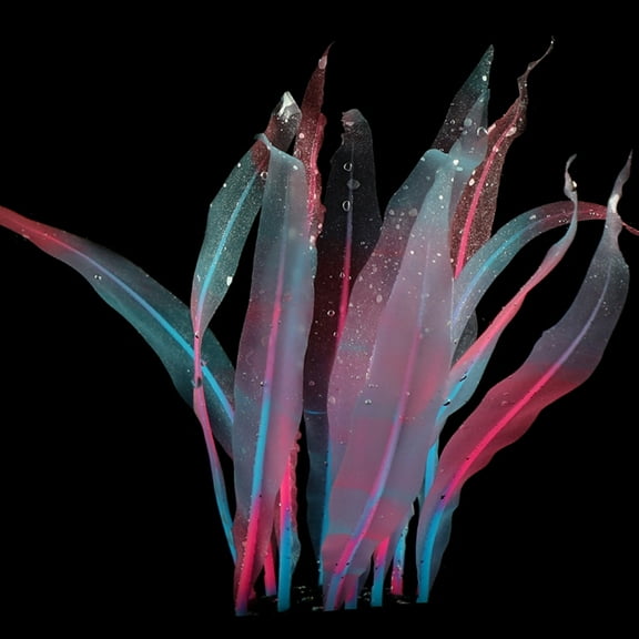 Aquarium Kelp Decoration Silicone Seaweed Fish Tanks Ornaments Realistic Colorful Water Plant 7inch High Easy to Clean