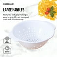 thumbnail image 2 of Gnwei Home Deep Plastic Strainer Colander with Handle – Made of Food Safe BPA-Free Plastic - Durable and Dishwasher Safe - Use for Pasta, Noodles, Spaghetti, Vegetables and More, 2 of 8