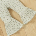 thumbnail image 5 of ITFABS Floral Fly Sleeve Round Neck Romper + Flared Pants + Bowknot Headband, 5 of 5