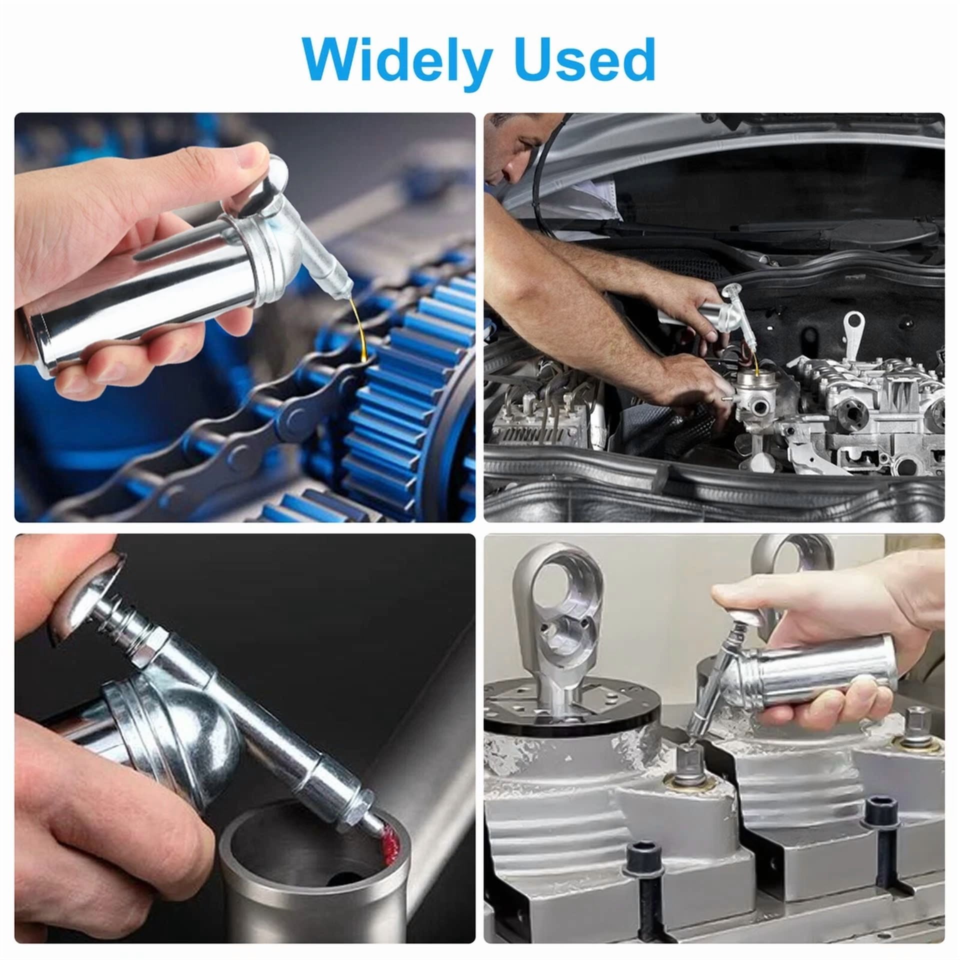CIRCLE- 3Oz Handheld Mini Grease Gun Injector Adjustable Nozzle 1000Psi Pressure Output