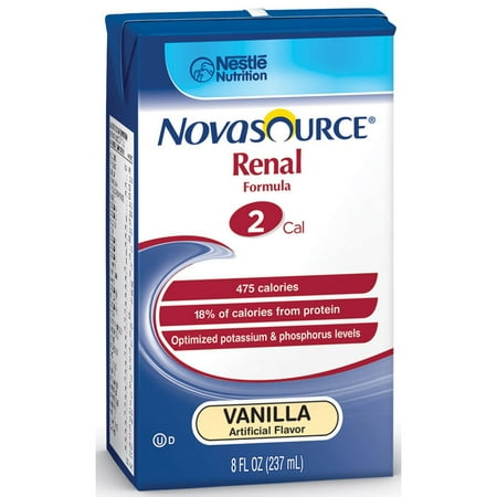 Nova Source Novasource renal nutritional support vanilla flavor liquid 8 oz. brik pak part no. 35110000 (1/ea) ()