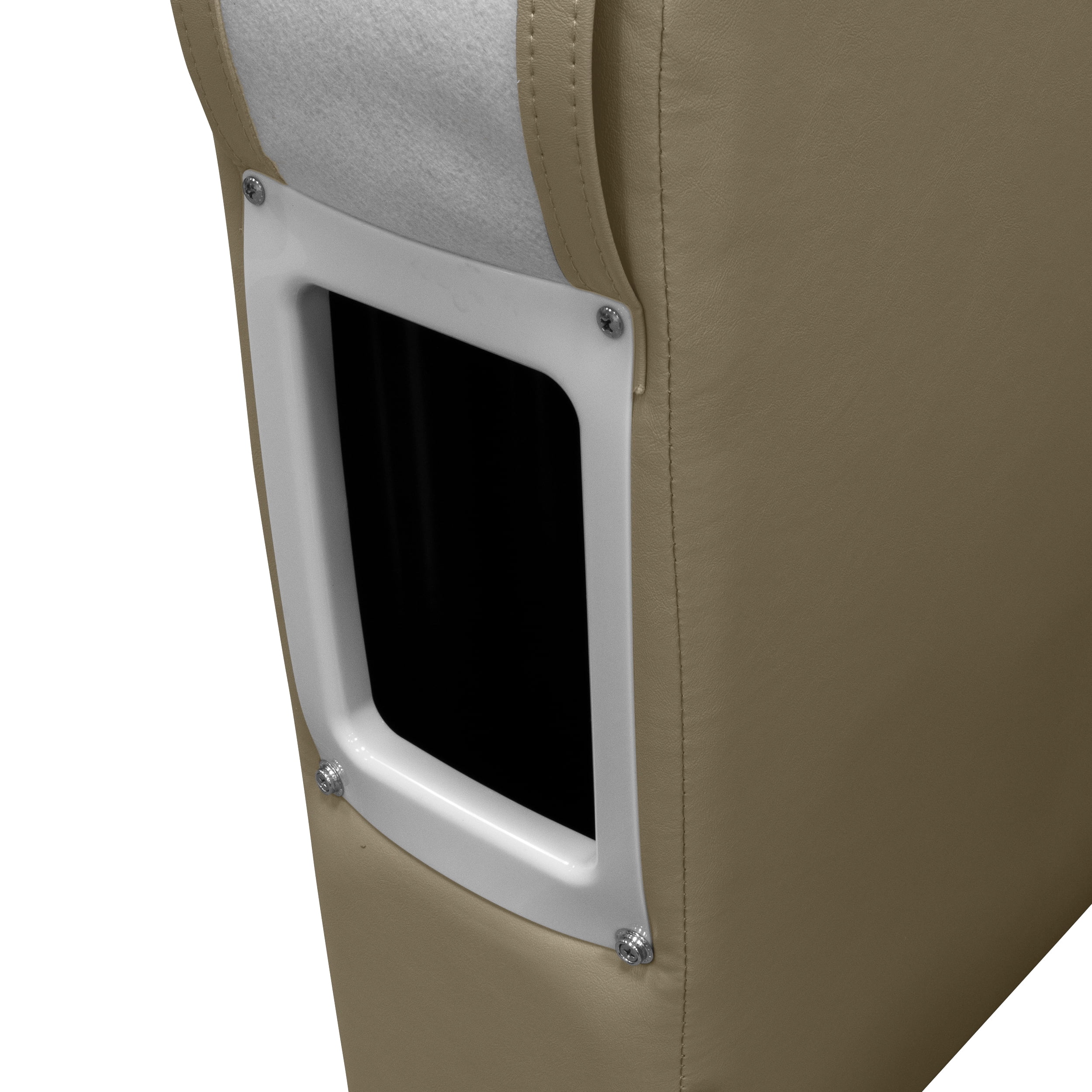 Wise DLX3009-207 DLX Series Pontoon Left Radius Arm Rest - Neutral