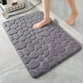 thumbnail image 4 of PrePat 3D Non Slip Bathroom Mat Cobblestone Embossed Bath Mats Absorbent Doormat Carpet Door Floor Mats Machine Washable Quick Drying, 4 of 11