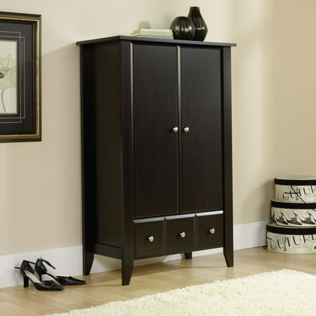 Sauder Shoal Creek Transitional Armoire, Jamocha Wood Finish