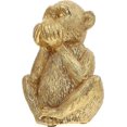 thumbnail image 1 of KAIYANG Figura de mono Feng Shui No ver el mal No oír el mal No hablar el mal Escultura de mono chino Decoración de comedor COLOR 1, 1 of 5