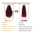 thumbnail image 6 of Benehair Passion Twist Hair Extensions Water Wave Pre Looped 3 Packs Pre-twisted Passion Twist Bohomian Braids Crochet Braided hair for Women, 6 of 7