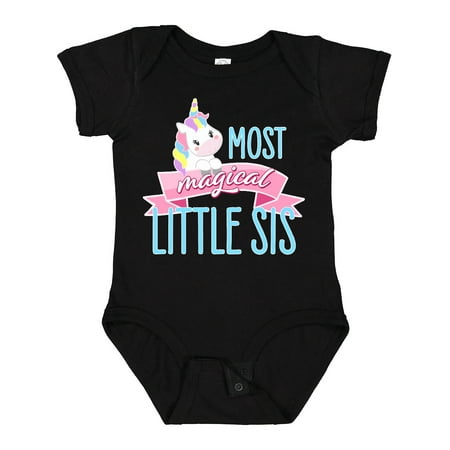 

Inktastic Most Magical Little Sis- Cute Unicorn Gift Baby Girl Bodysuit