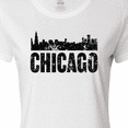 thumbnail image 4 of Inktastic Chicago Skyline Grunge Women's T-Shirt, 4 of 5