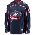 thumbnail image 2 of Men's Fanatics Yegor Chinakhov Navy Columbus Blue Jackets Home Breakaway Player Jersey, 2 of 3