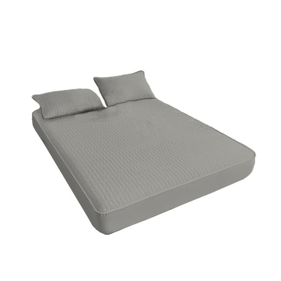 Bed Sheet Set, Summer Cool Sense of Silk Bed Sheet Set of Three of Ice Silk Hats for Double Bed Bedroom Bed