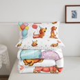 thumbnail image 5 of Homewish Dachshund Animal Twin Comforter Sets,Colorful Balloon Heart Bedding Set,Polkadot Reversible,2-Piece,1 Comforter and 1 Pillowcase, 5 of 7