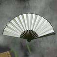 thumbnail image 5 of BAOQIN 13-Inch Folding Hand Fan, Wood Hand Held Folding Fans Chinese Kung Fu Hand Fan Decorative Folding Fans for Dance, Performance, Festival or Home Decorations （S）, 5 of 5