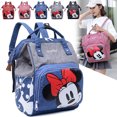 thumbnail image 2 of Nuevas bolsas de pañales de Disney, mochila para mujer, bolsa de viaje de Mickey Mouse, bolsa de lactancia para el cuidado del bebé, bolso de hombro multifunción para mamá de gran capacidad, 2 of 5