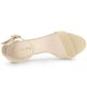 thumbnail image 4 of Sandalias de tacón Grueso Allegra K con Correa de Tobillo Transparente de Gamuza Sintética para Mujeres Beige 40, 4 of 6