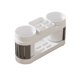 thumbnail image 2 of Caja De Almacenamiento Soporte de plástico gris para cepillos de dientes con vaso desmontable,organizador de encimera para baño para pasta de dientes y cosméticos (1 pieza) Rkxzt, 2 of 8