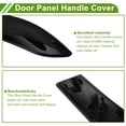 thumbnail image 4 of Front Driver Side Door Panel Handle Pull Trim Cover for BMW 3 Series F30 2012-2018 No.51417275487 Gloss Black ABS 1 Pc, 4 of 6