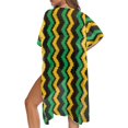 thumbnail image 5 of HELLHERO Ikat Chevron Print Beach Kimono - Lightweight Breathable Swimsuit Cover Up | Trendy Loose Fit for Summer Beach, Pool & Vacation, 5 of 6
