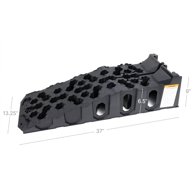 Vehicle Ramps Set of 2 High-Impact Plastic photo 5
