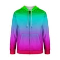 thumbnail image 4 of Namayuj Zip Up Hoodies for Men Basic Gradient Hooded Sweatshirt Fashion Pullover Tops Cotton Long Sleeve Hoodie with Pcokets, 4 of 5