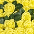 thumbnail image 2 of 50 Rosas en Caja Simulación de Rosas Caja de Regalo de Boda Regalo del Día de la Madre, Amarillo Sailing Electrónica, 2 of 4