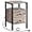 Greige + Black, variant on End Table with Charging Station and USB Ports, Side Table with 2 Drawers and Storage Shelf, Bedside Table for Small Spaces and Living Room, Greige and Black