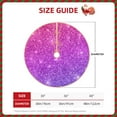 thumbnail image 2 of Haiem Pink Purple Glitter Pattern Christmas Tree Skirt Merry Christmas Party Christmas Tree Decoration,New Year Decorations-30", 2 of 6