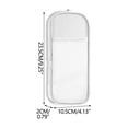 thumbnail image 3 of Double Layer Mesh Pencil Case Large Capacity Nylon Pen Bag Clear Stationery Storage Pouch For schooll Desk, 3 of 7