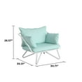 thumbnail image 6 of Novogratz Poolside Gossip, Teddi Outdoor Lounge Chairs, 2-Pack, Aqua Haze, 6 of 7