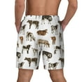 thumbnail image 4 of Uemuo Cow Pattern Mens Swim Trunks Quick Dry Board Shorts with Mesh Lining, Stretch Beach Shorts Quick Dry No-Chafing Board Shorts-Large, 4 of 9