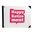 thumbnail image 1 of Darling Souvenir White Text Box & Dot Hardbound Cover Personalized Printed Retirement PartyGuestbookMemory Messagebook-9 x 12 Inches, 1 of 5