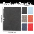 thumbnail image 3 of PU Leather Notebook, 8.27*5.87 Inch Hardcover Notebook, Daily Writing Notebook with Practical Edge Pen Slot, Business Journal Planner, Agenda Organizer, Idea for Office, Daily Journaling, Dark Grey, 3 of 5