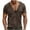 Brown # muscle shirts for men, variant on cllios Mens T-Shirts Deep V Neck Henley Shirts for Men Vintage Solid Color Western Tees Slim Fit Short Sleeve Muscle Tops with Pocket