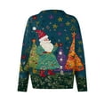 thumbnail image 5 of Women'S Christmas Sweater Cute Fun Christmas Sweater Fall And Winter Long Sleeve Knitted Sweater for Fall and Winter, Festive and Cozy, Ideal as Christmas Sweaters for Women ,Royal Blue,XL, 5 of 7