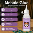 thumbnail image 6 of 200g Mosaic Tile Glue Clear, Mosaic Adhesive, Strong Bond, Fast Drying, Waterproof, Non-Toxic, Perfect for DIY Tile Art Projects & Craft Enthusiasts, 6 of 8