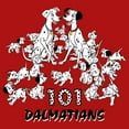 thumbnail image 2 of Boy's One Hundred and One Dalmatians The Whole Family Of Dogs  Graphic Tee Red X Small, 2 of 4