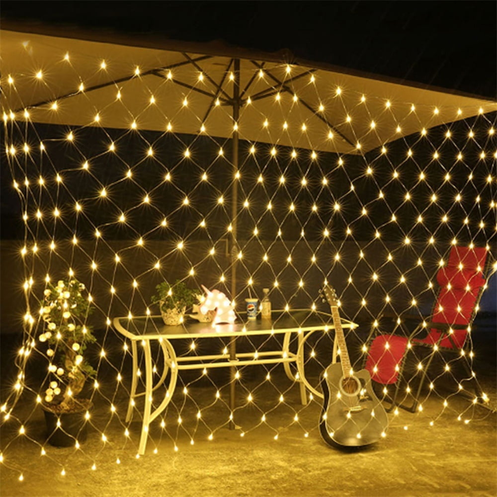 Garden Net String Lights Outdoor LED Decorative Solar Mesh Fairy Light