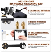 66Pcs 3d Printer Accessories Tool Kit 3d Printing Cleaning Tools Kit Accessories