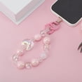 thumbnail image 2 of Unique Bargains 1 Pc Phone Charm Moon Cellphone Charm Light Pink Clear, 2 of 5