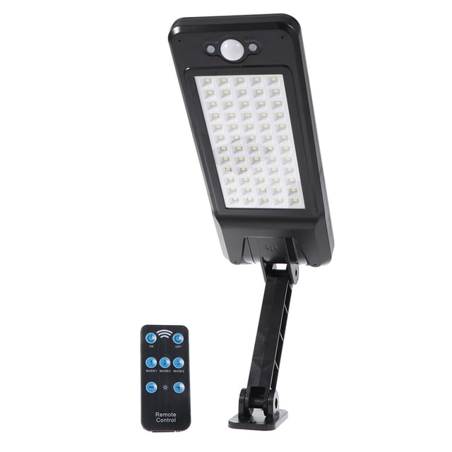 EeaseMX Luces solares para exteriores, 60 LED, impermeables, lámpara de pared, decorativas, para jardín, pasillo, camino, color negro
