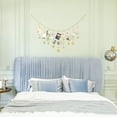 thumbnail image 4 of Holzlrgus Hanging Photo Display Boho Decor Wooden Stars Garland with Metal Chains Picture Frame Collage with 25 Wood Clips Teen Girl Room Christmas Wall Art for Bedroom Nursery Dorm Home, Gold, 4 of 6