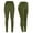 Army Green, variant on TOPUUTP Women's Ultra Soft Cotton Leggings with Wide Waistband, Full and Capri Length