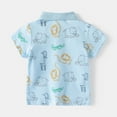 thumbnail image 3 of Toddler Boys Polo Shirts Summer Short Sleeve Turn Down Collar Graphic Print T-Shirt Basic Undershirt Tops Fashion Daily Playwear Tshirt Tops, 3 of 5