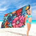 thumbnail image 4 of Beach Towels Oversized,Summer Beach Towels Travel,Microfiber Beach Towel Super Lightweight Colorful Bath Towel Sandproof Beach Blanket Multi-Purpose Towel for Travel Swimming Pool 27.5x55.1 Inch, 4 of 8